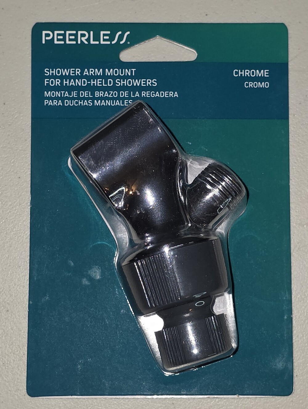 Peerless Shower Arm Mount for Hand-Held Showers Chrome NEW